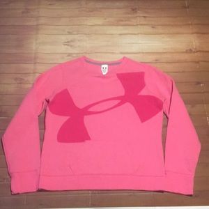 Girls Under Armour UA Hype Sweatshirt XL Pink